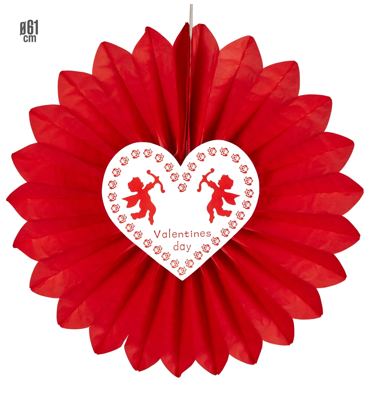 Valentijnsdag decoratie hart van papier - Image 4