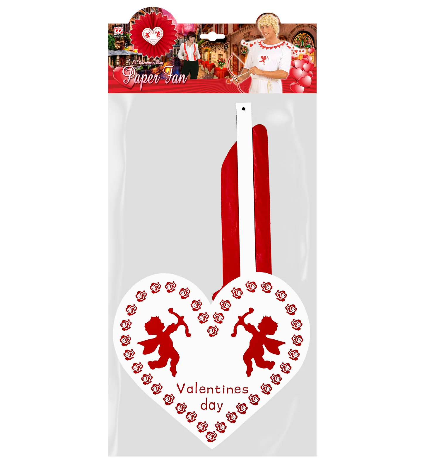 Valentijnsdag decoratie hart van papier - Image 5