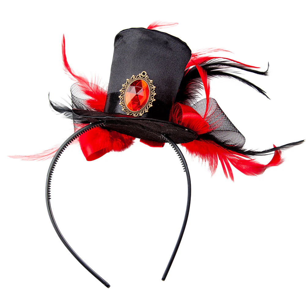 Vampier mini hoge hoed deluxe & ketting - Image 6