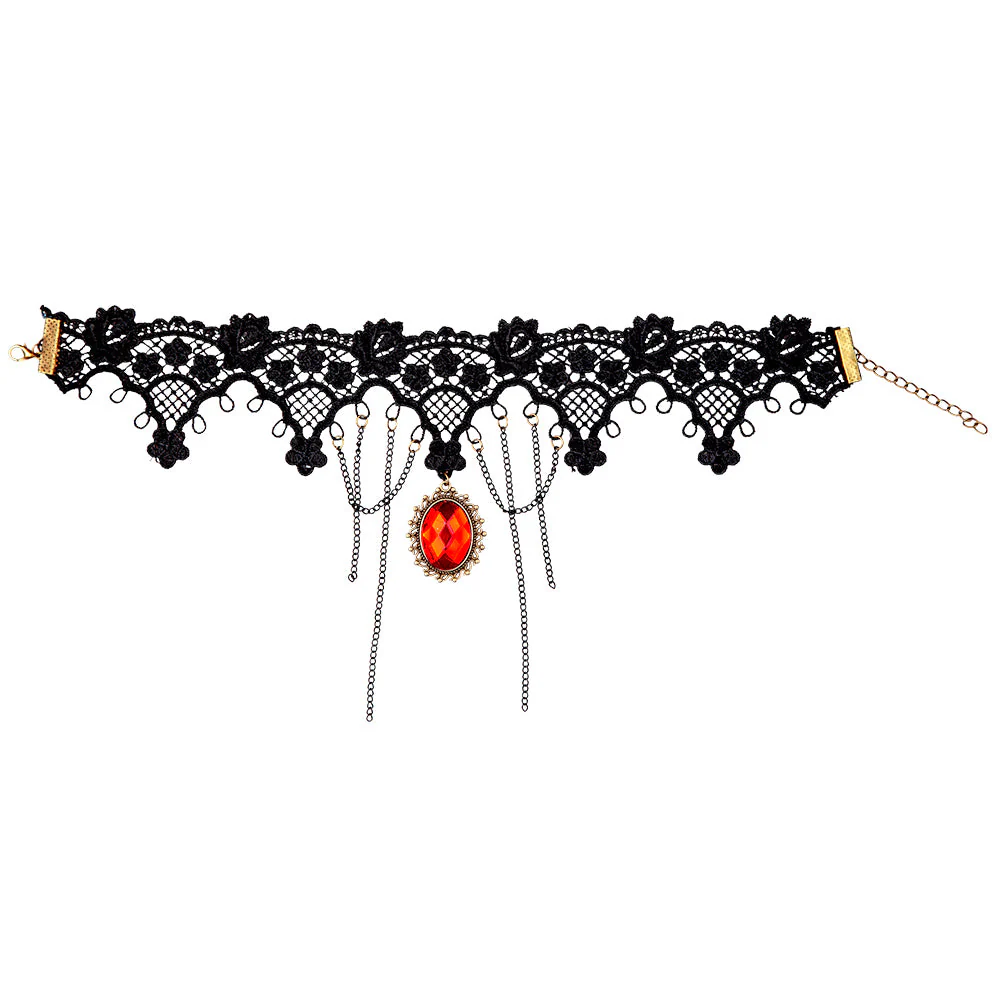 Vampier mini hoge hoed deluxe & ketting - Image 7
