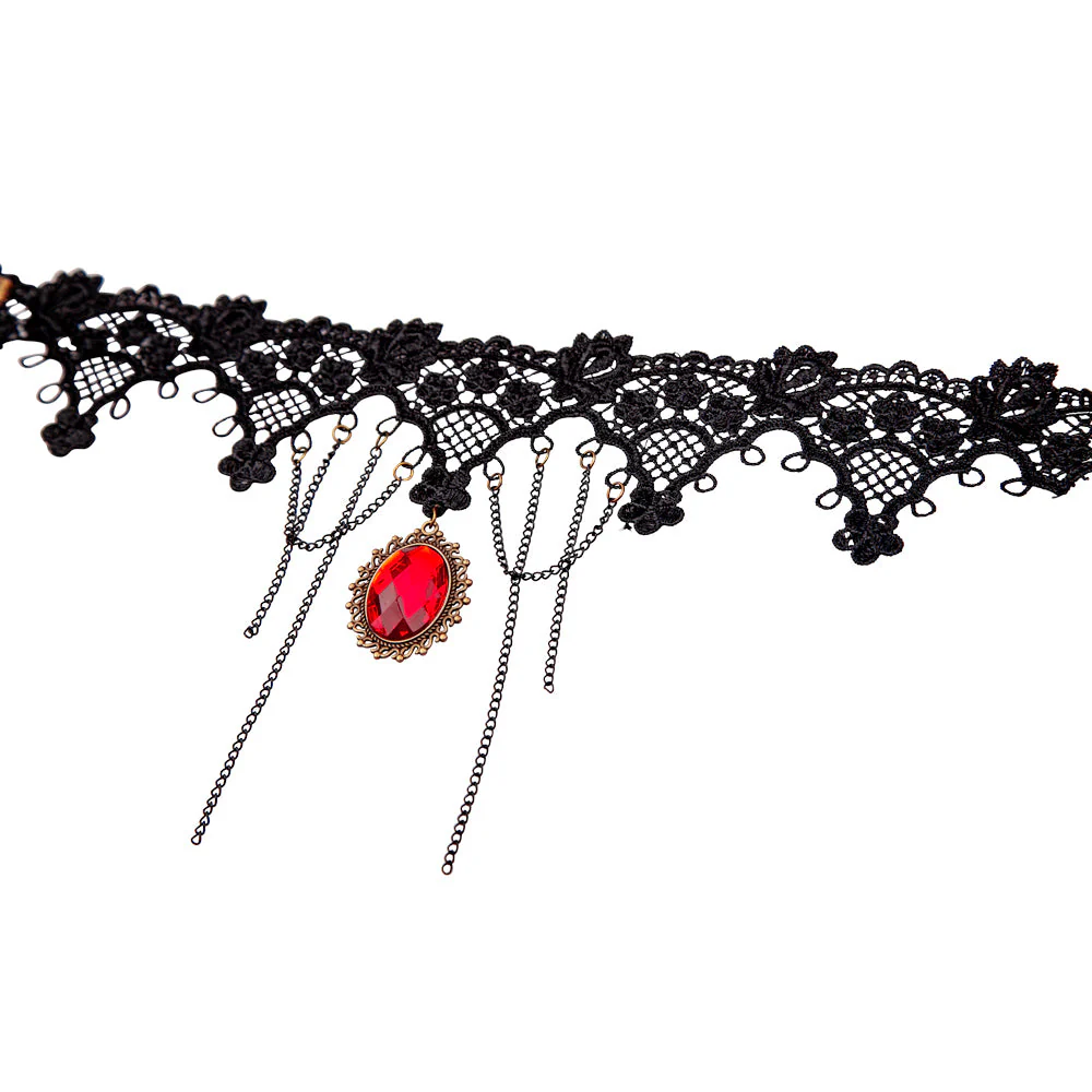 Vampier mini hoge hoed deluxe & ketting - Image 8