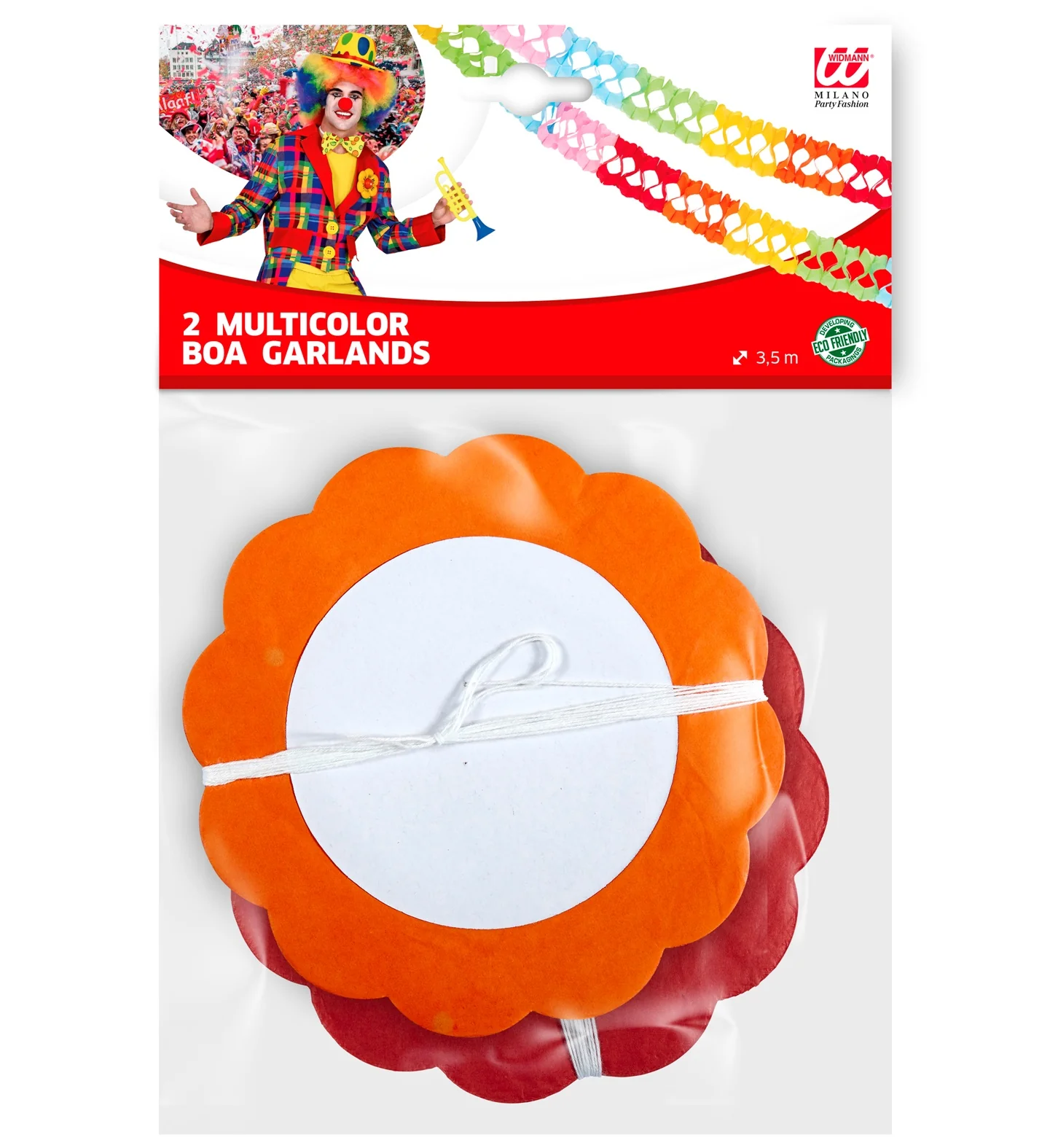 Decoratieve slinger papier meerkleurig - Image 2