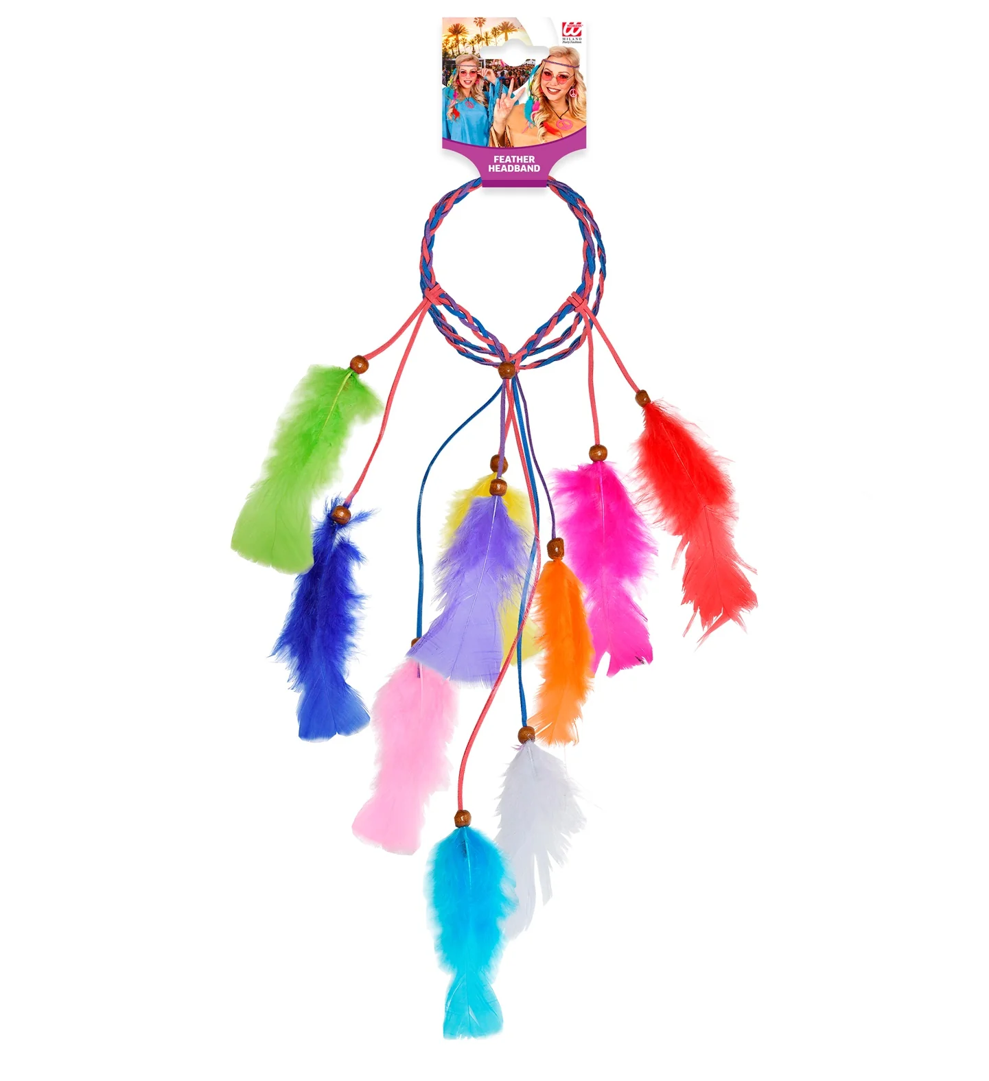 Hoofdband indiaan meerkleurig - Image 4