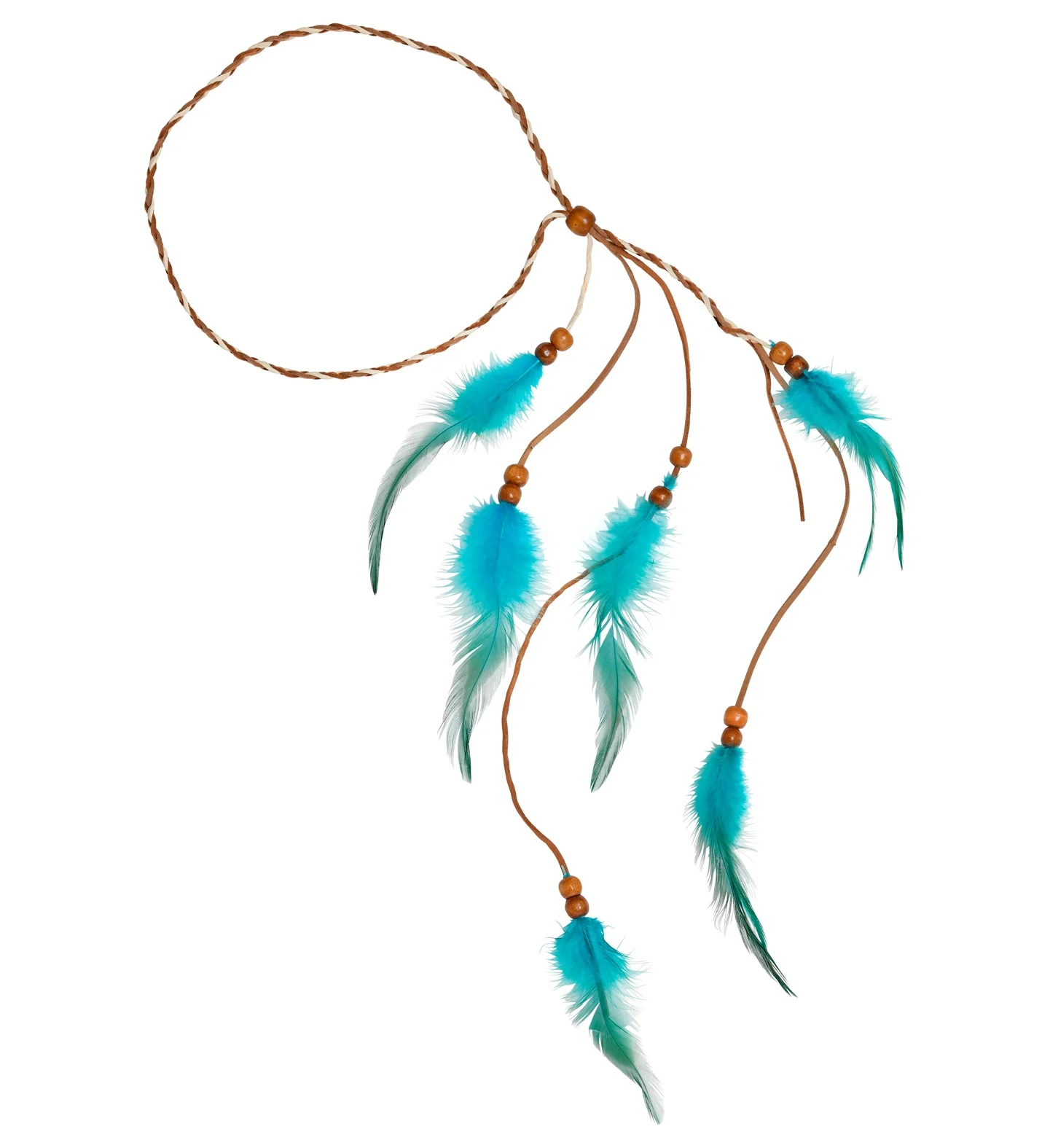 Indianen hoofdband met veren - Image 3