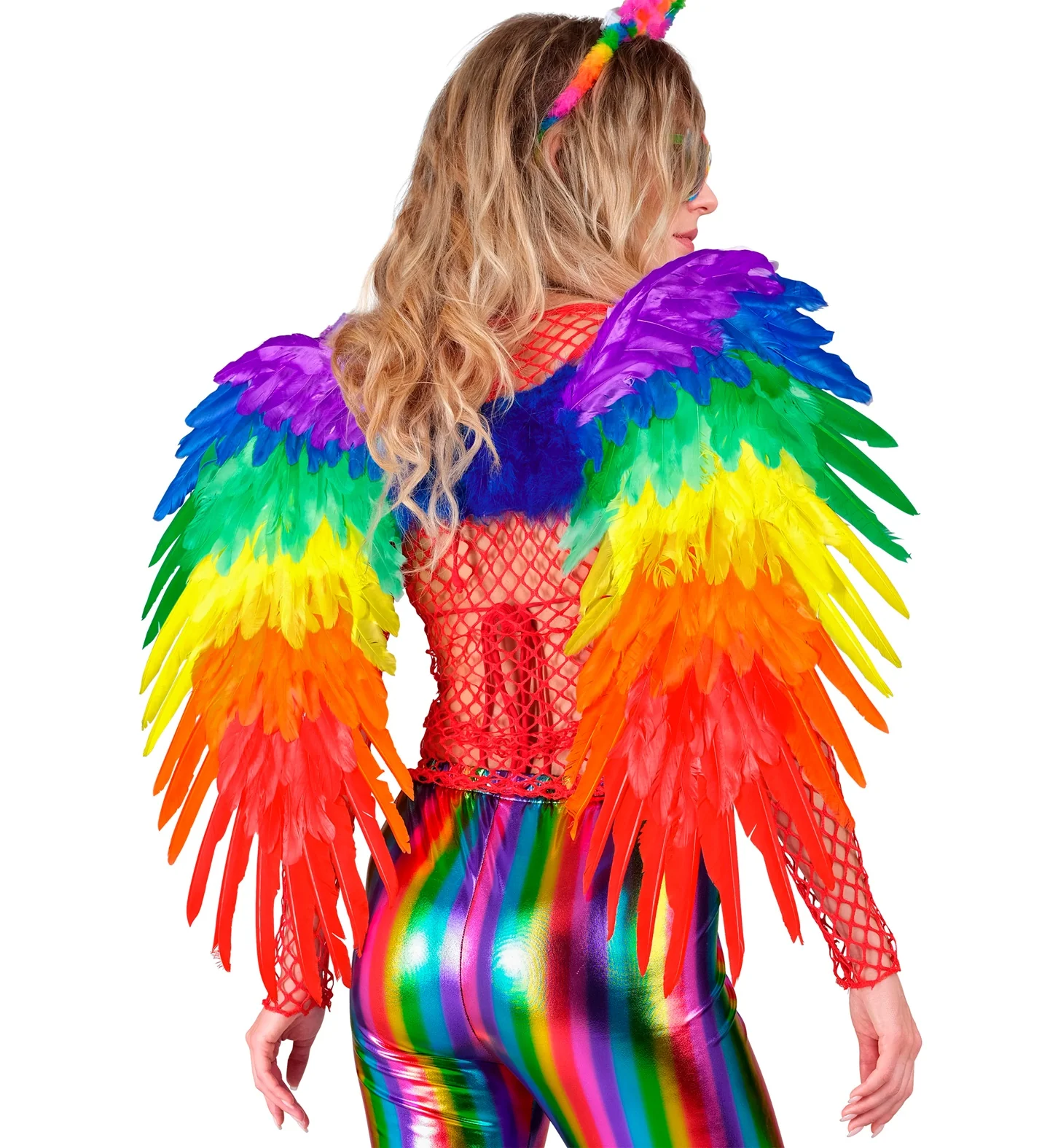 Veren vleugels regenboog opvouwbaar 80x60 cm - Image 2