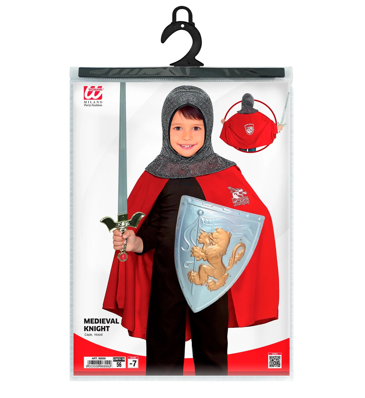 Verkleedset kind ridder poncho - Image 4