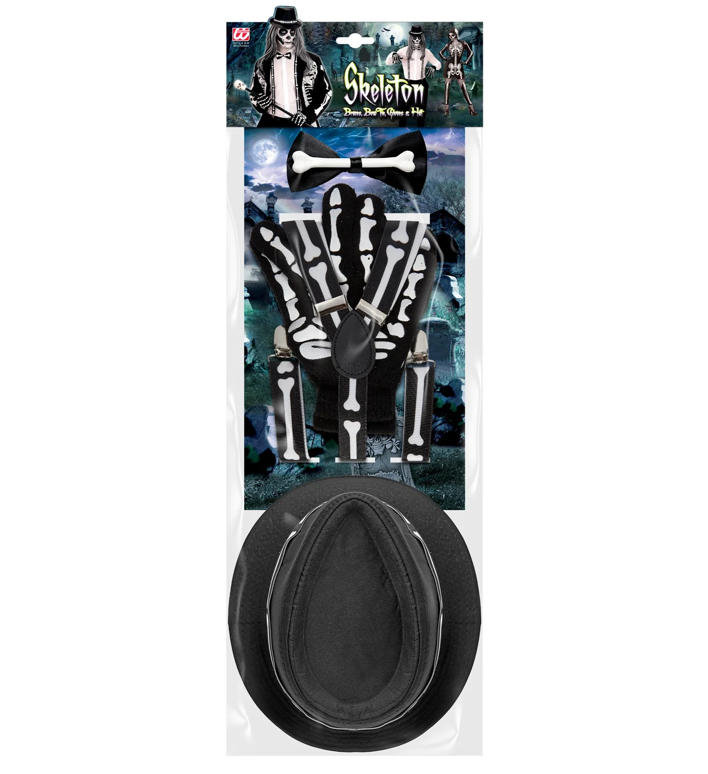 Verkleedset skelet voor halloween - Image 5