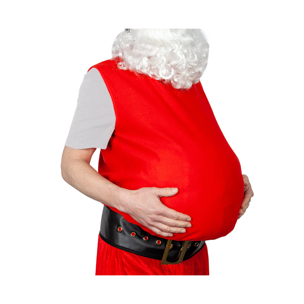 Vest met opgezette nep  buik voor Kerstman
