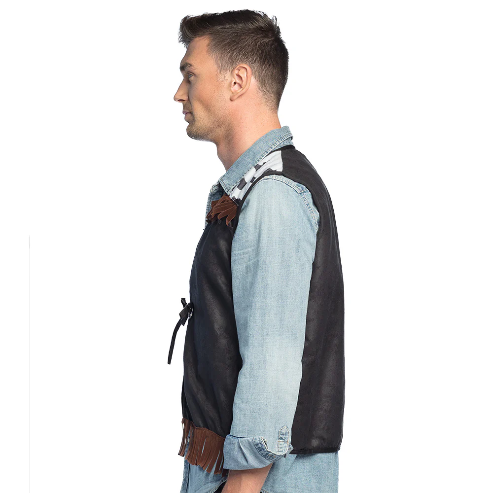 Vest Western zwart cowboy - Image 4
