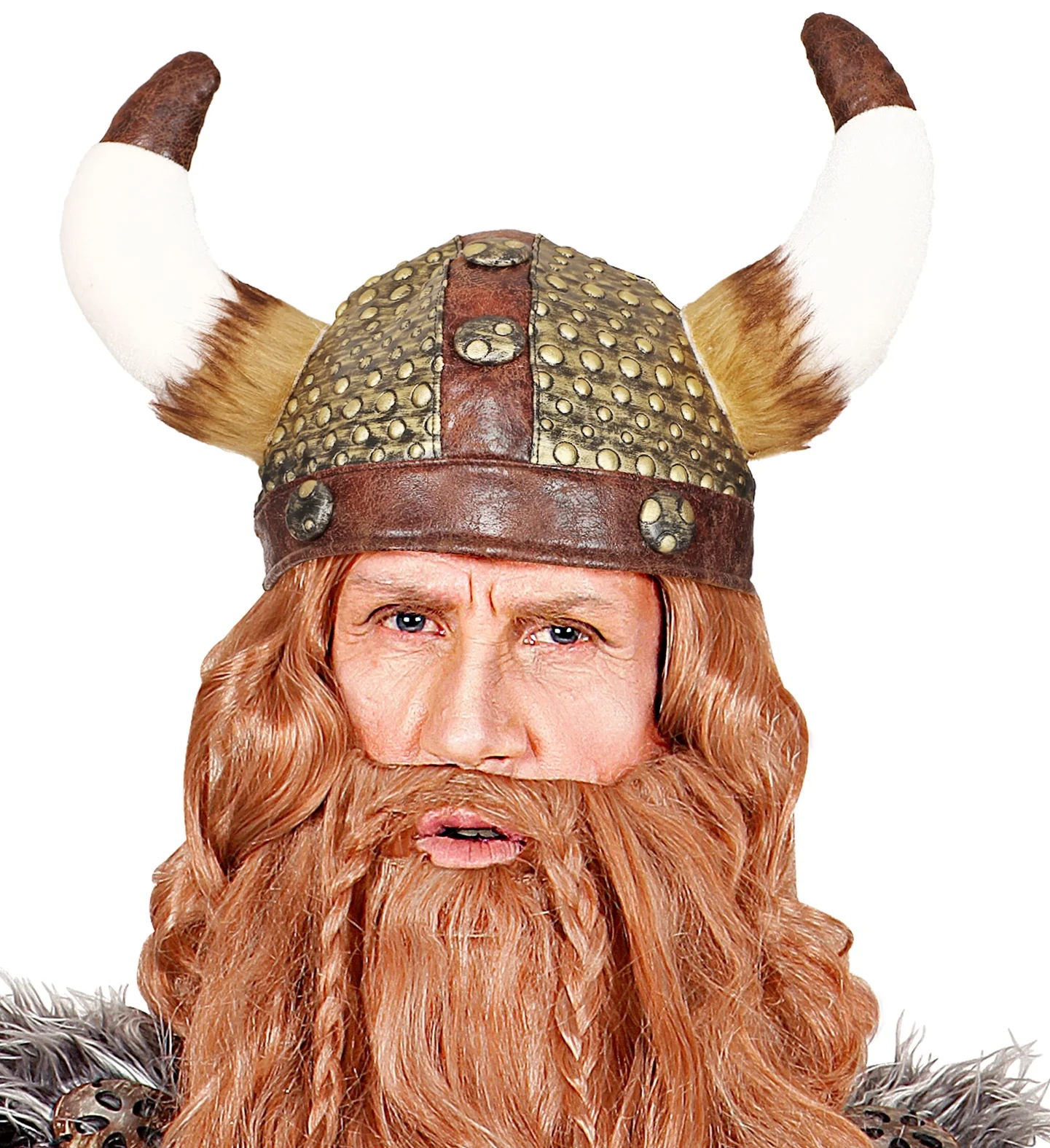 Viking helm met hoorns van vacht - Image 2