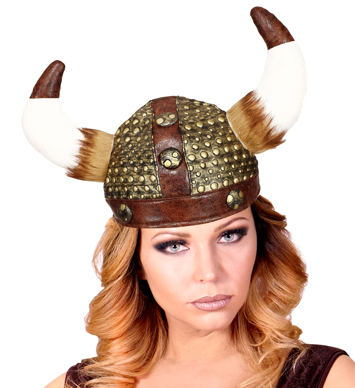Viking helm met hoorns van vacht - Image 3