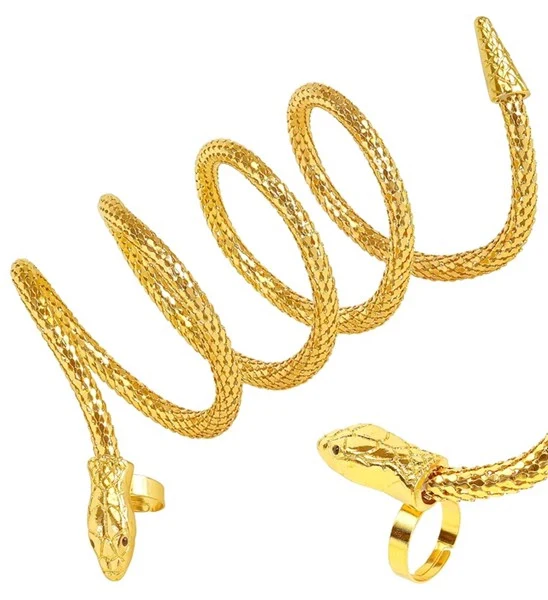 Vinger armband slang goud Teun - Image 4