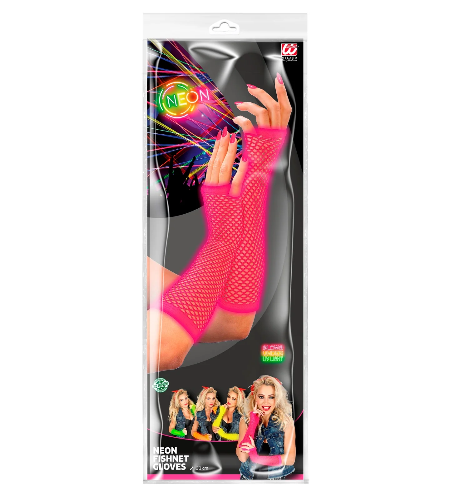 Vingerloze handschoenen lang roze - Image 5