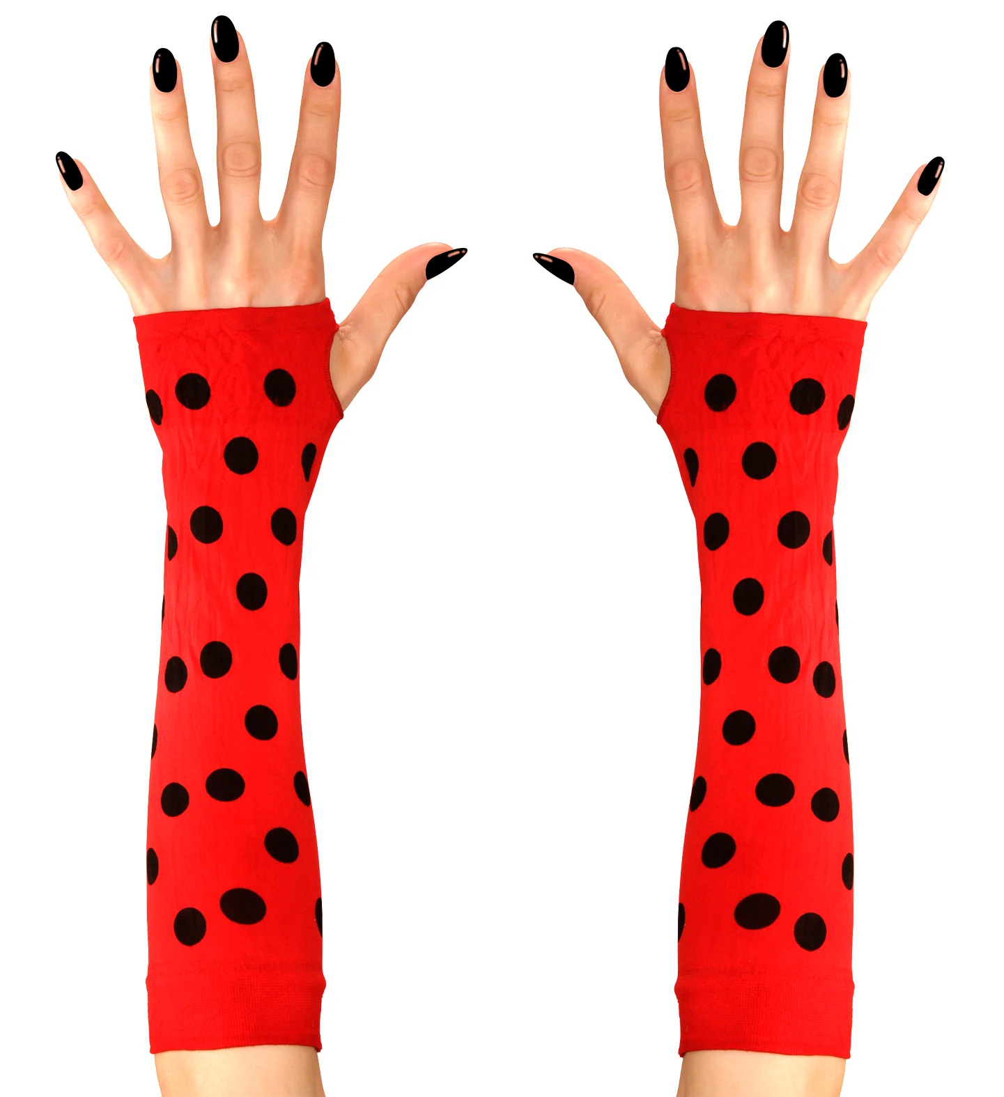Vingerloze lieveheersbeestjes handschoenen