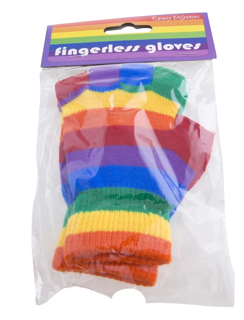 Vingerloze regenboog handschoenen - Image 2