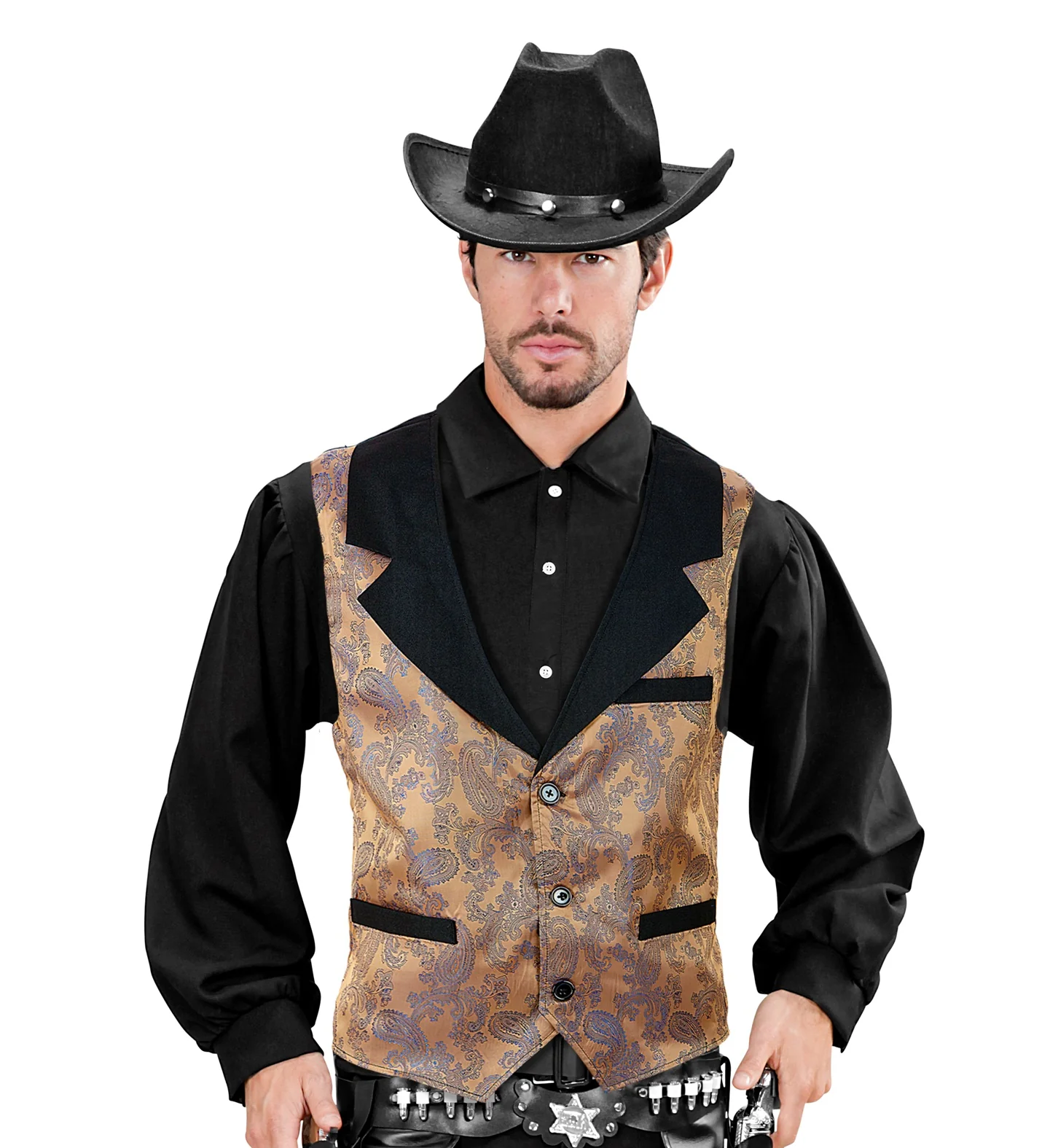 Vest bruin vintage steampunk - Image 3
