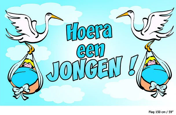 Vlag hoera een jongen - Image 2