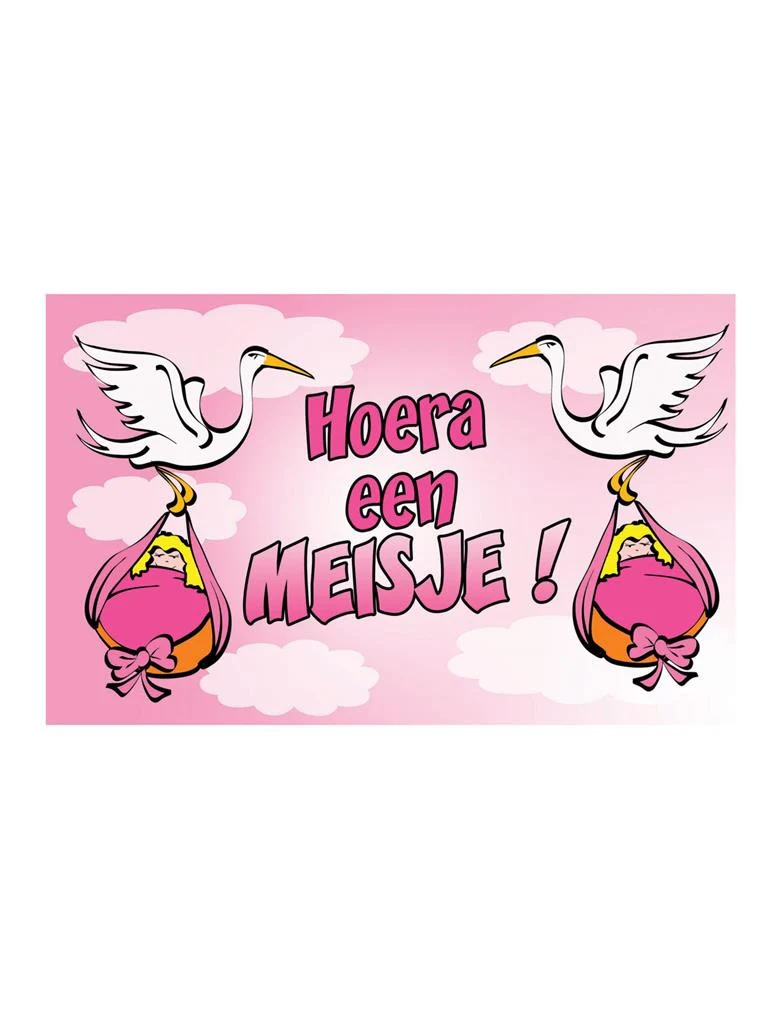 Vlag hoera een meisje