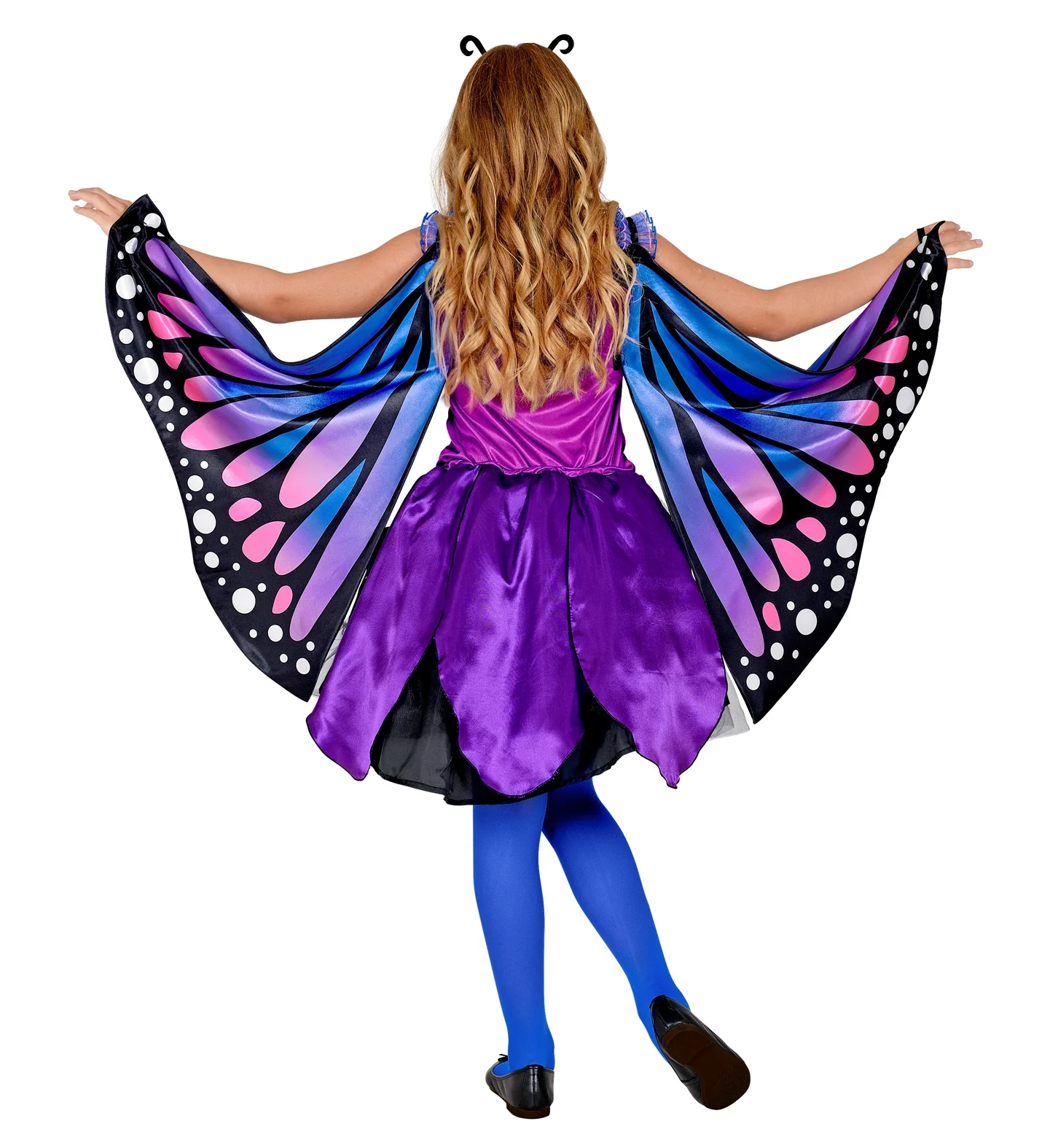 Vlinder kostuum kinderen blauw paars - Image 3