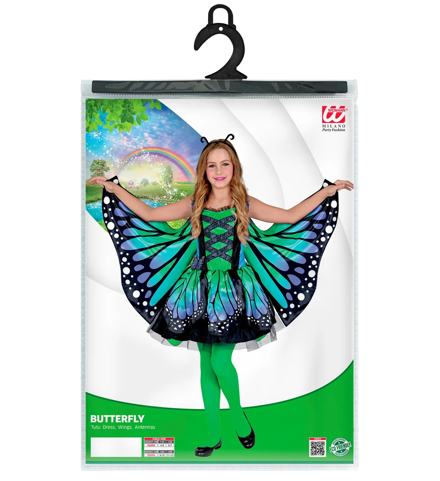 Vlinderpak blauw groen kind - Image 4