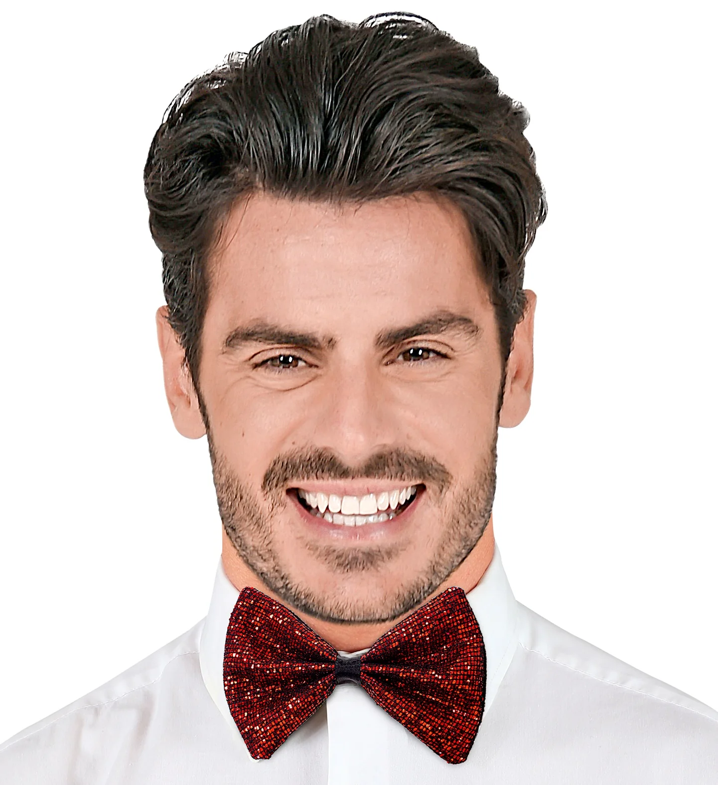 Vlinderdas glitter Sheldon rood - Image 2