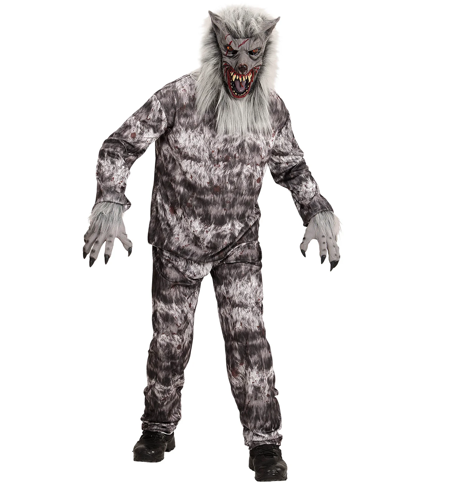 Weerwolf masker met veel haar - Image 3