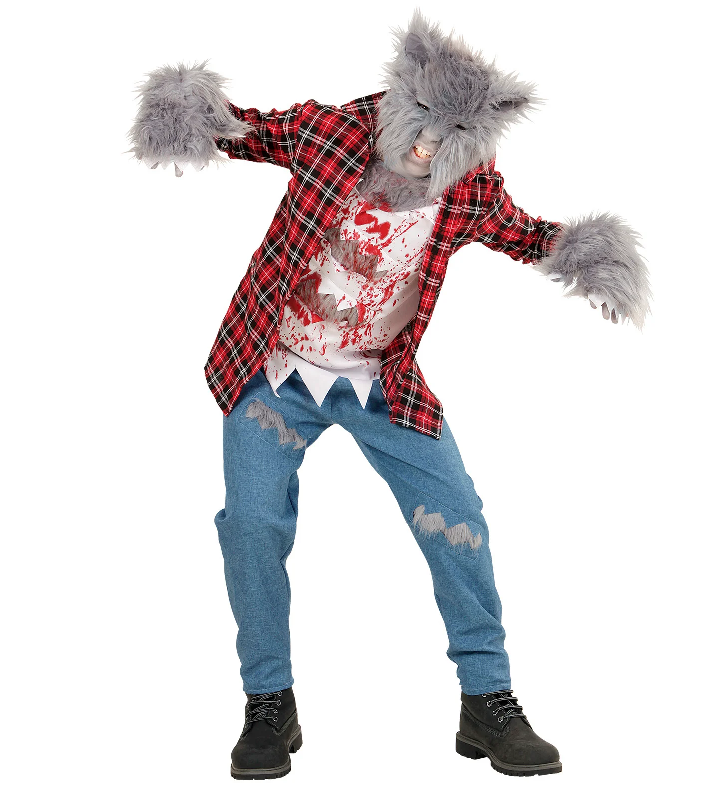 Weerwolven pakken met masker voor kids - Image 3
