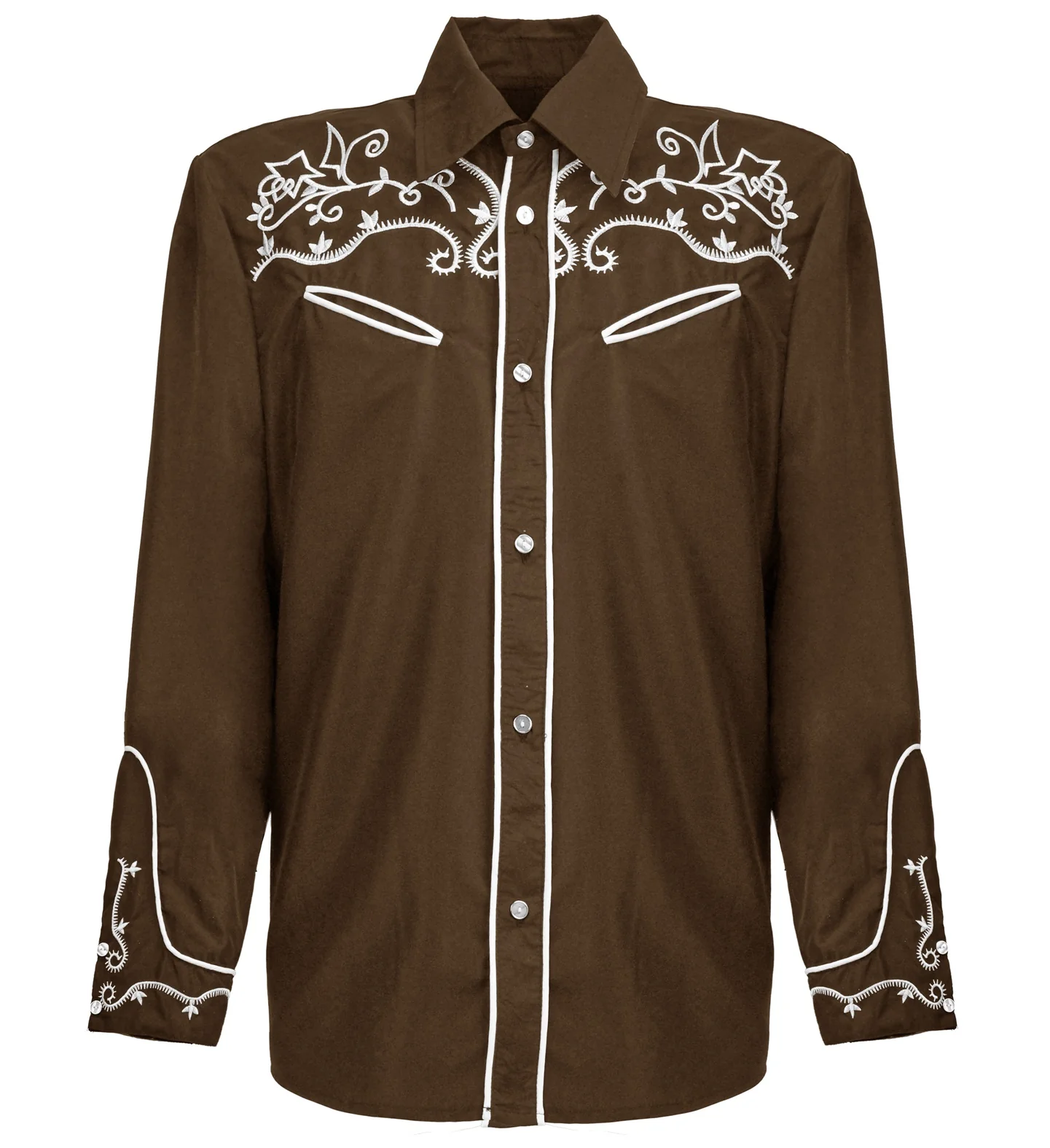 Western cowboy shirt bruin Ringo - Image 5