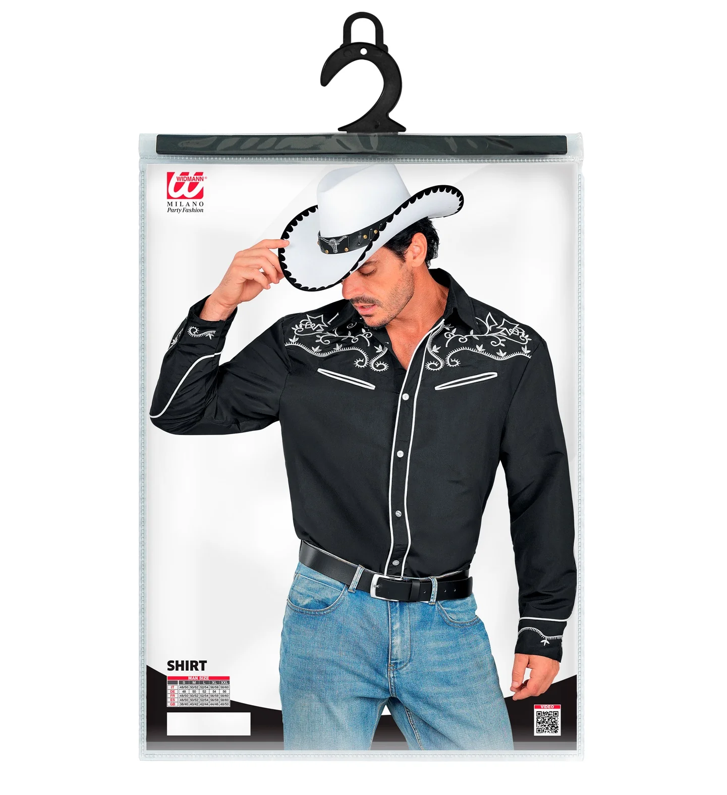 Western cowboy shirt zwart Ringo - Image 7