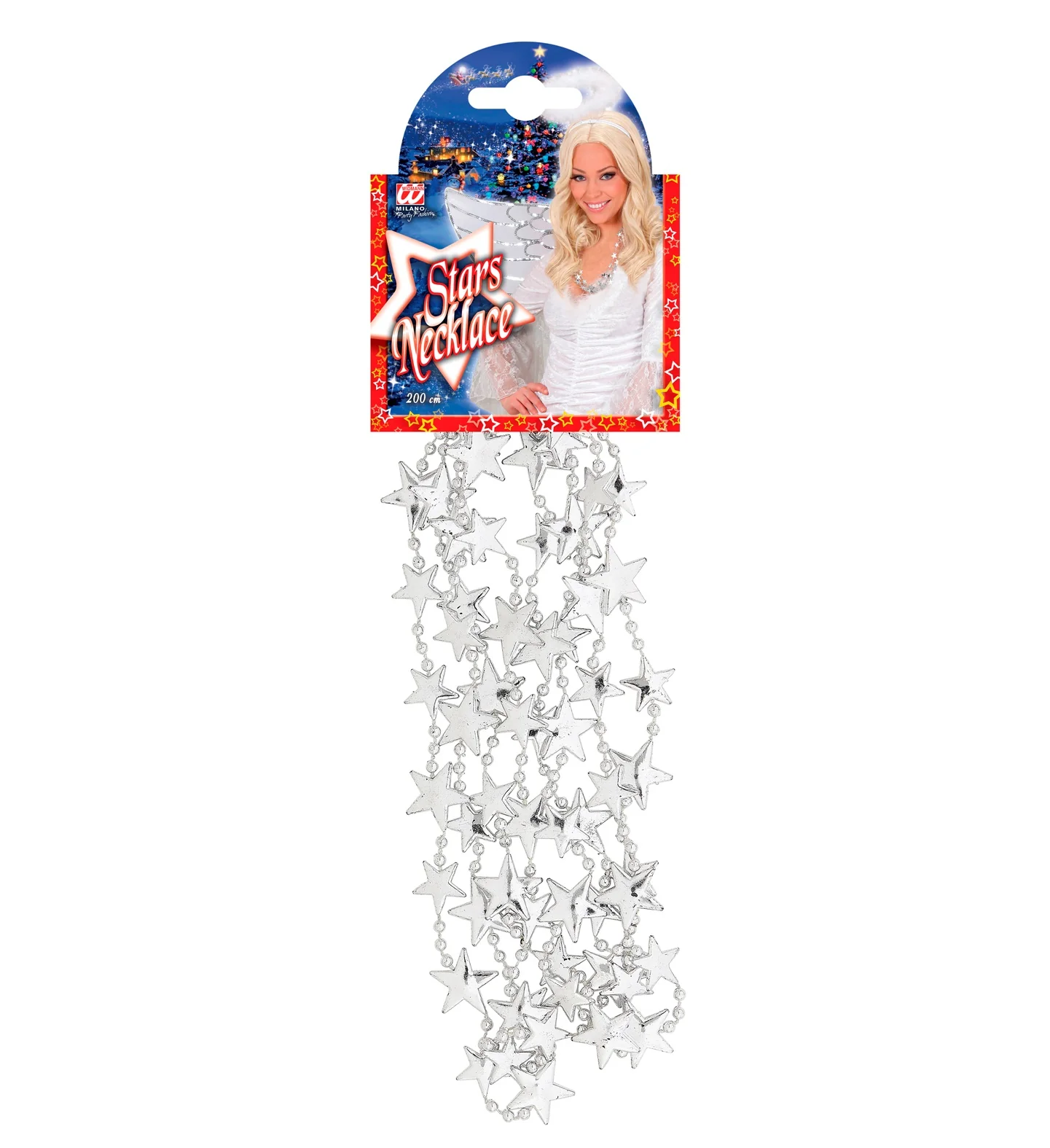 Ketting kerststerren zilver - Image 6