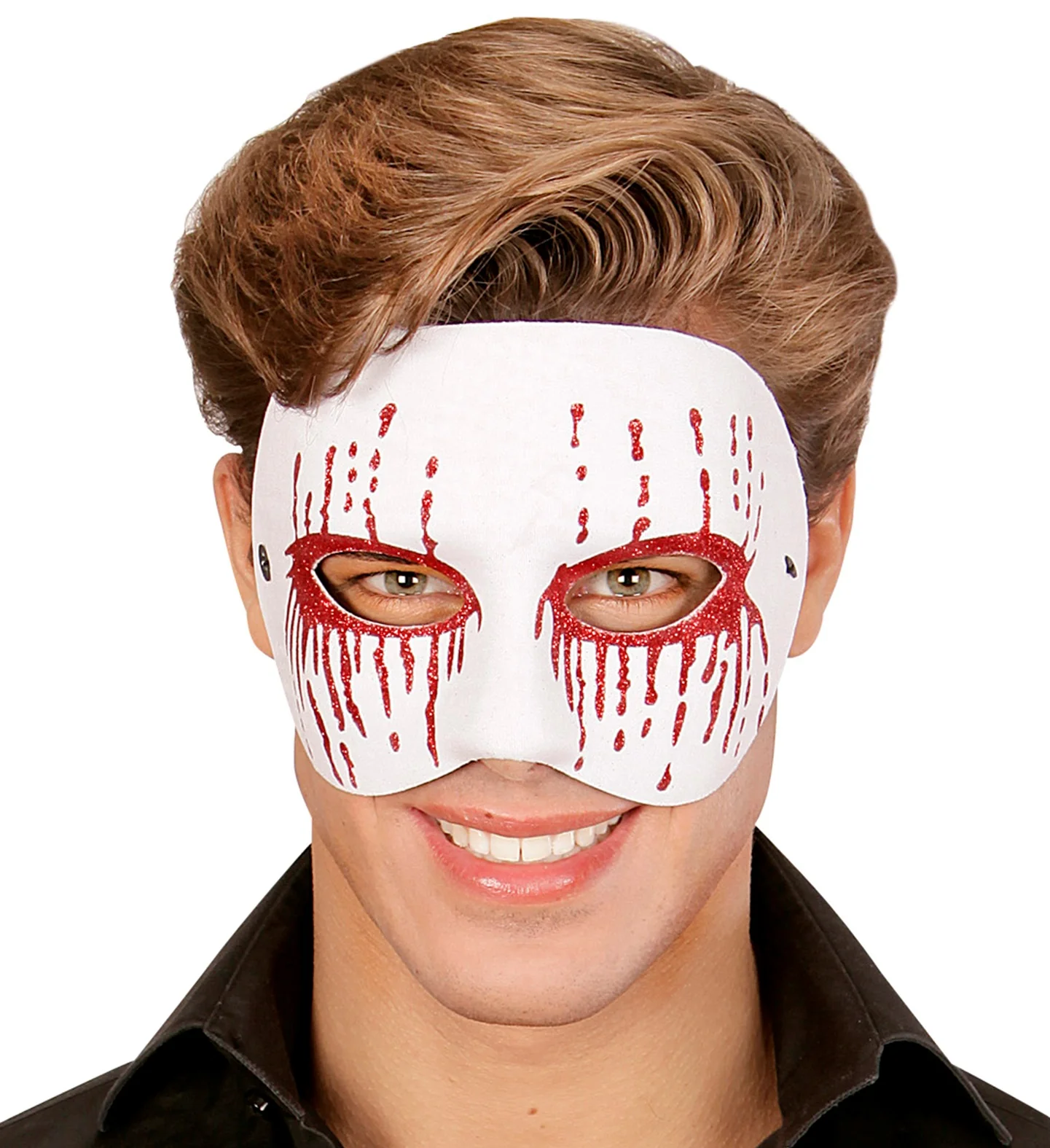 Wit psychomasker met bloedende ogen - Image 3