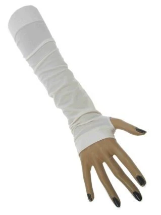 Vingerloze handschoenen wit
