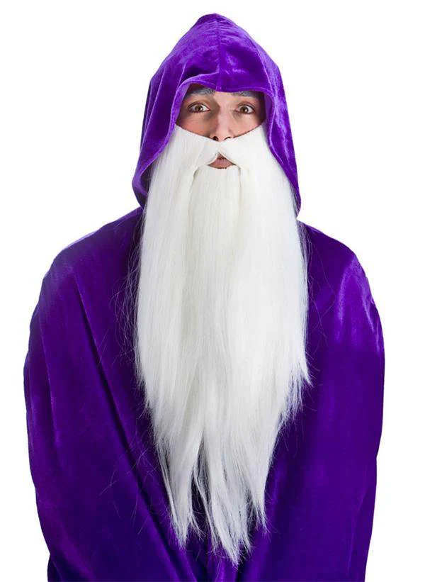 Witte extra lange baard