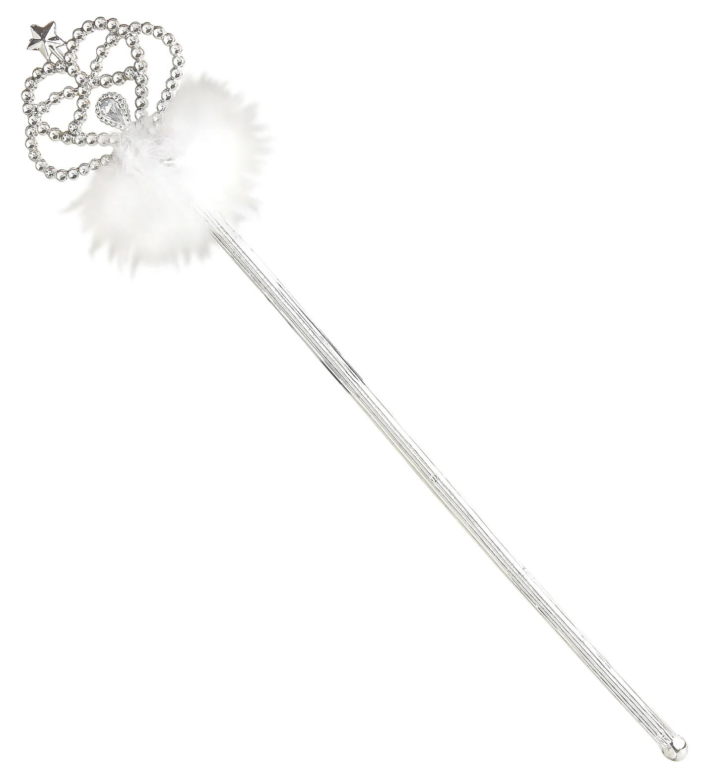 Witte feeënstaf met marabou