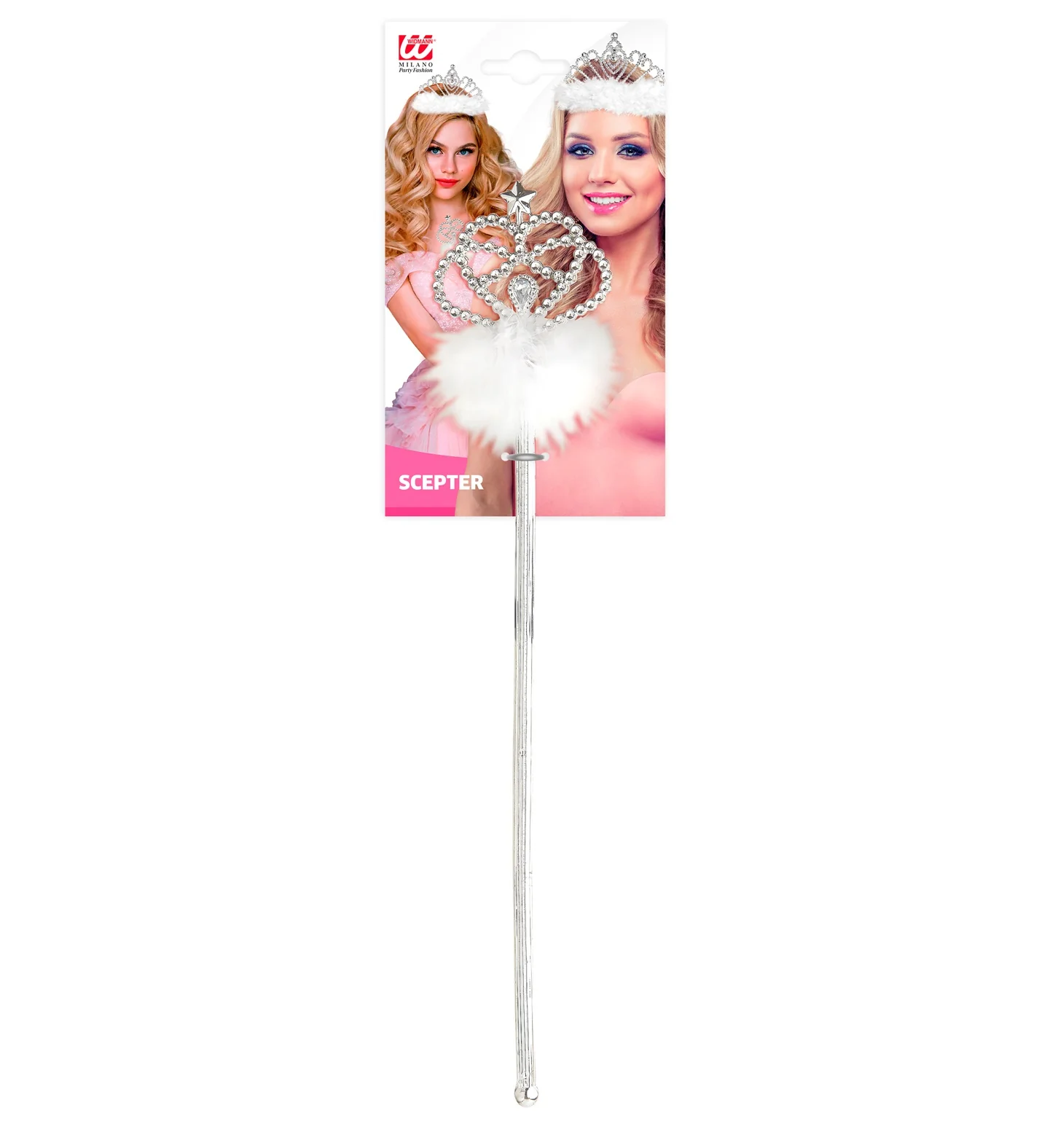Witte feeënstaf met marabou - Image 4
