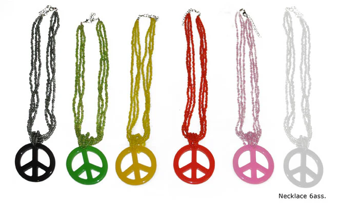 Witte hippie ketting
