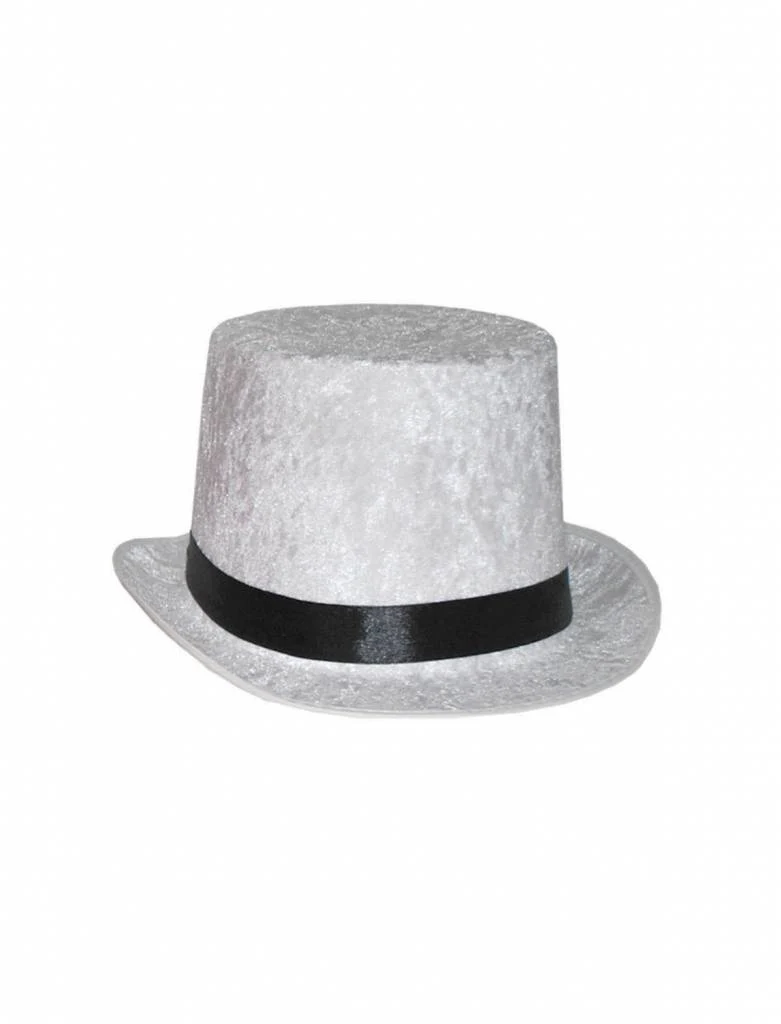 Witte hoge hoed velours - Image 2