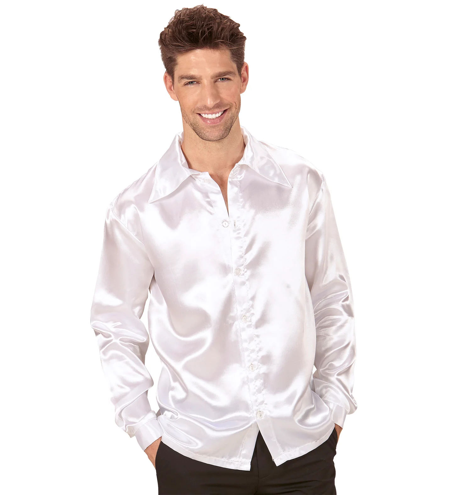 Witte jaren 70 Disco show blouse - Image 2