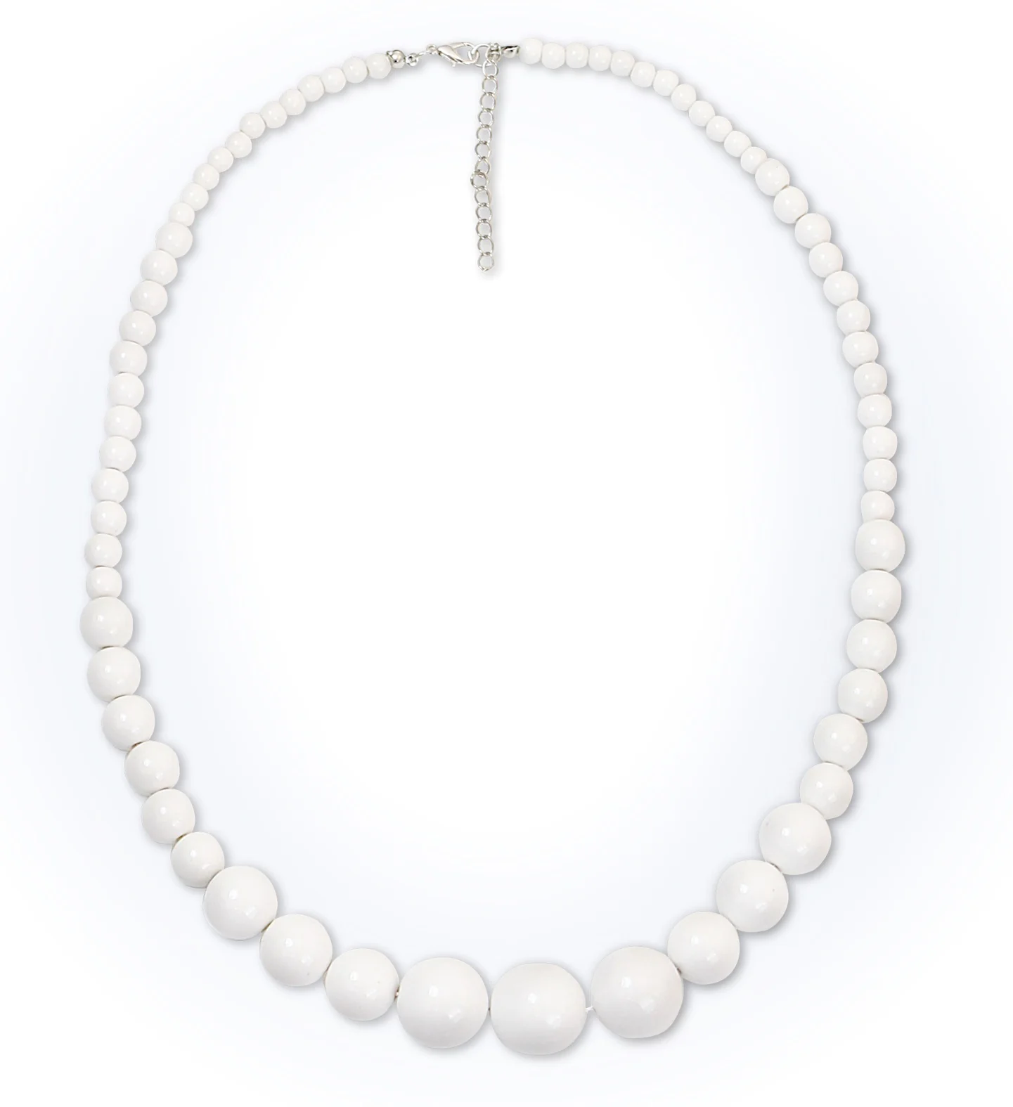 Witte ketting met kralen - Image 5
