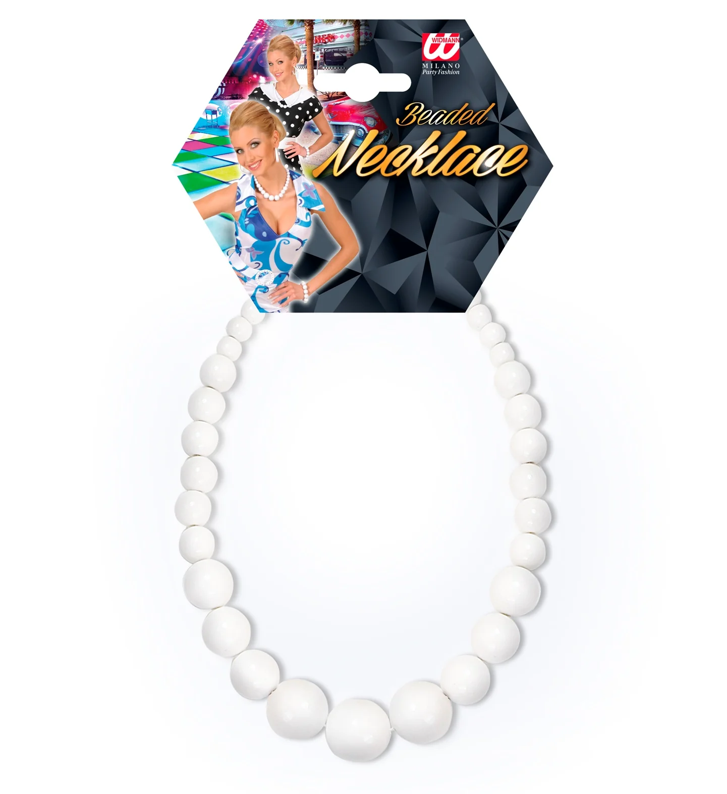 Witte ketting met kralen - Image 6