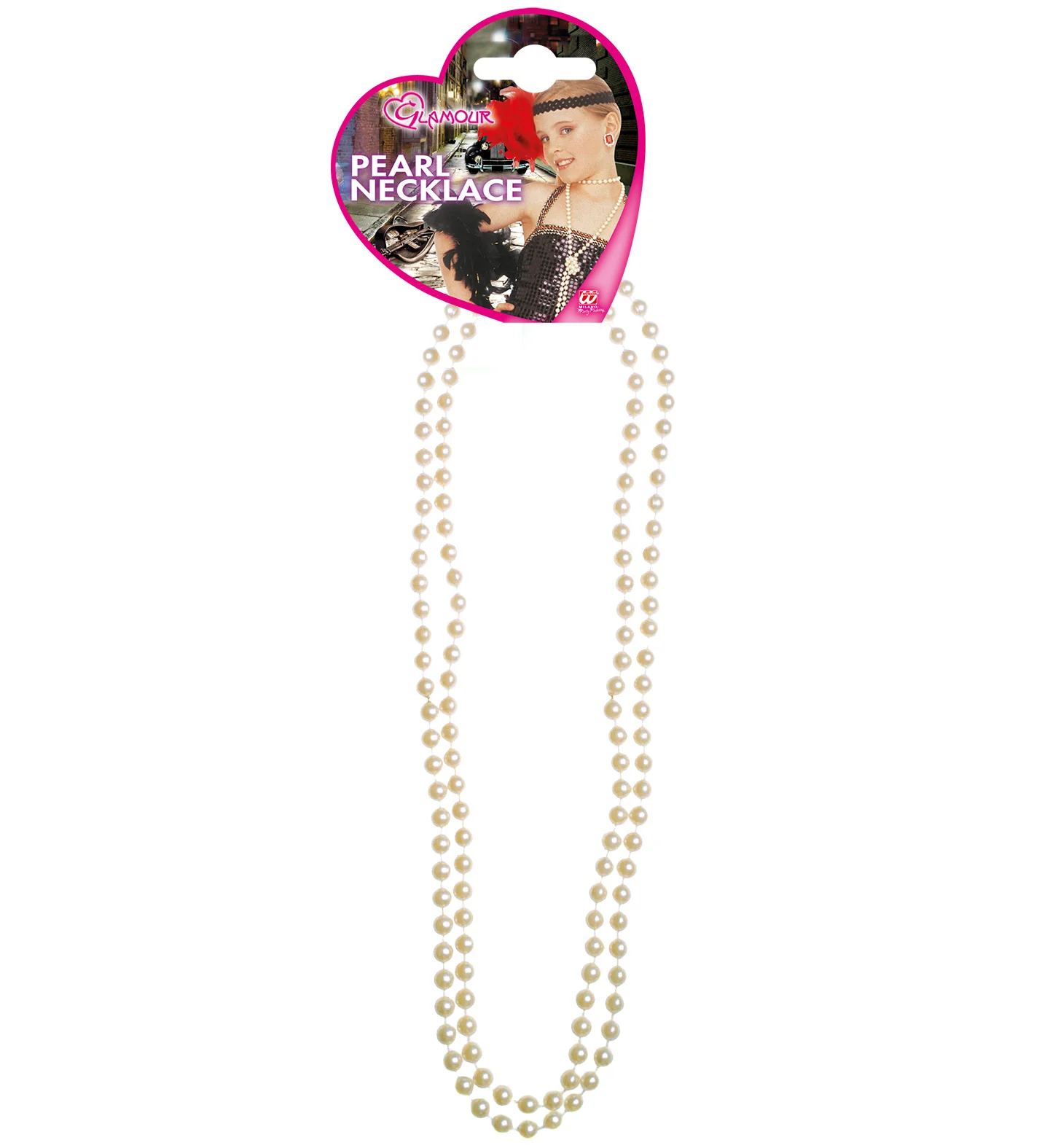 Witte parelketting charleston - Image 2