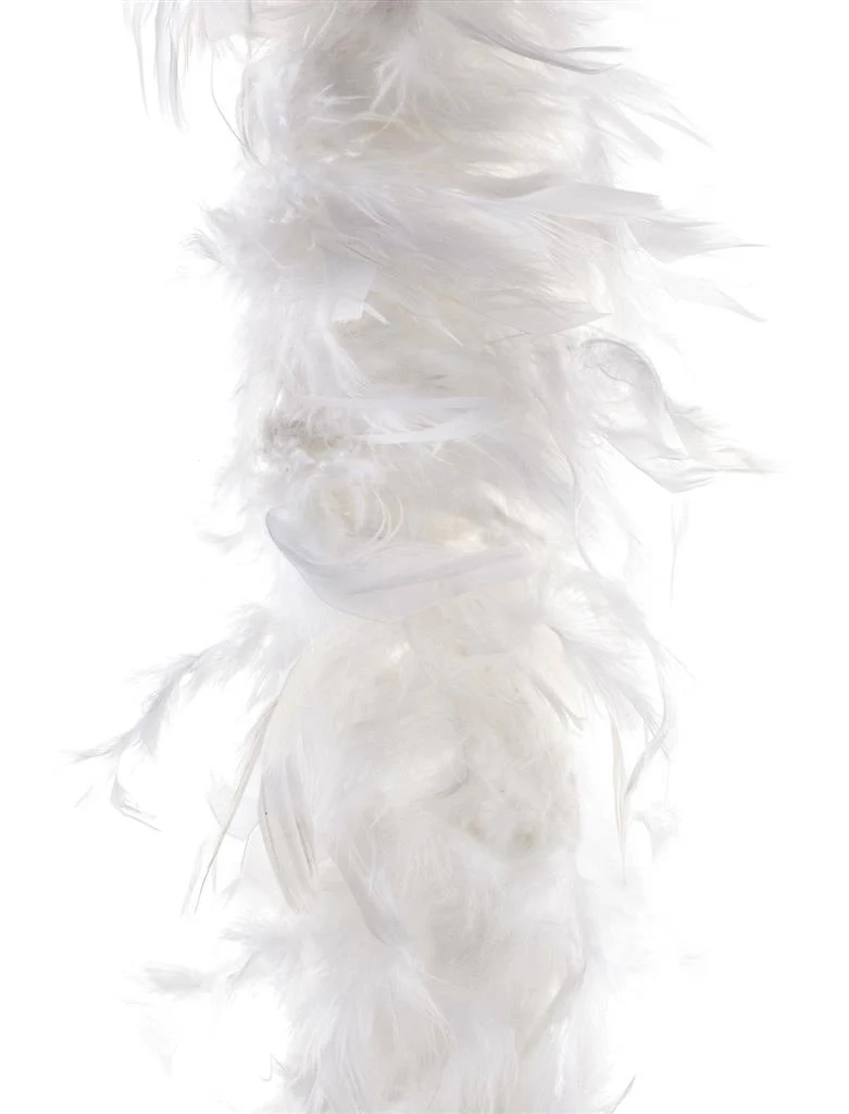 Witte veren boa 90gram