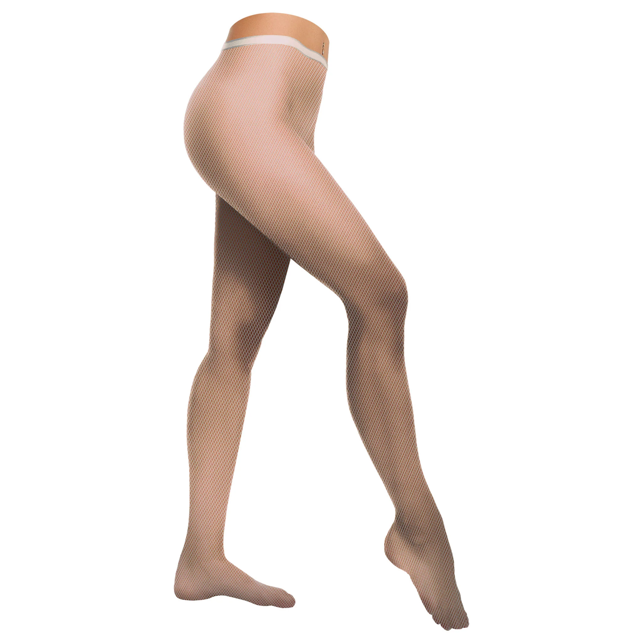 Witte visnet  disco net panty