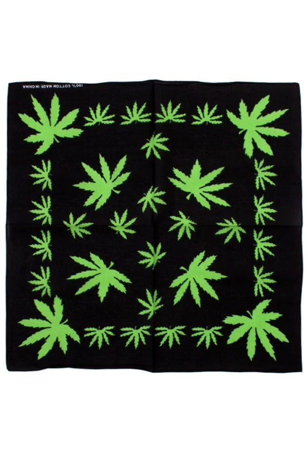 Zakdoek wietblad 56 x 56 cm.