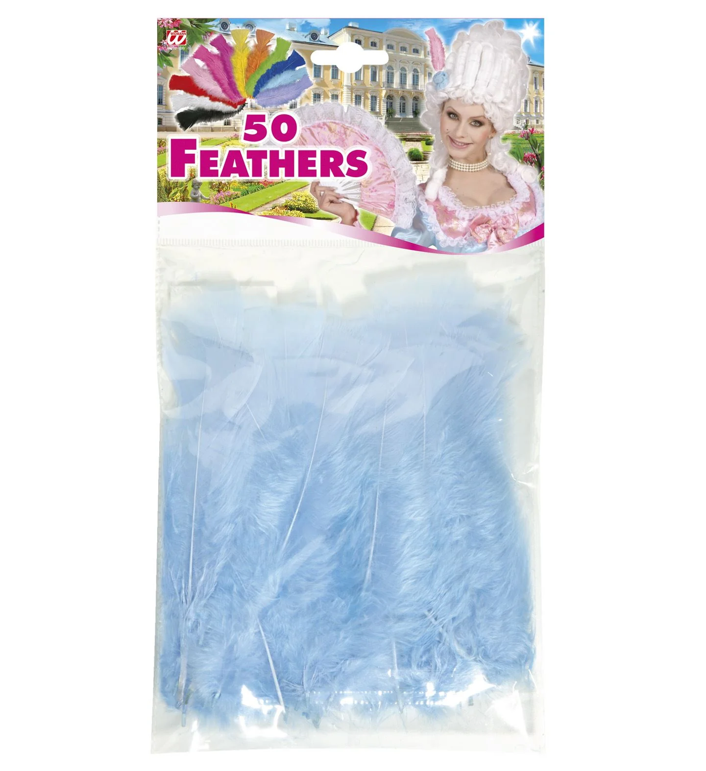 Zakje Met 50 Veertjes Licht Blauw - Image 2