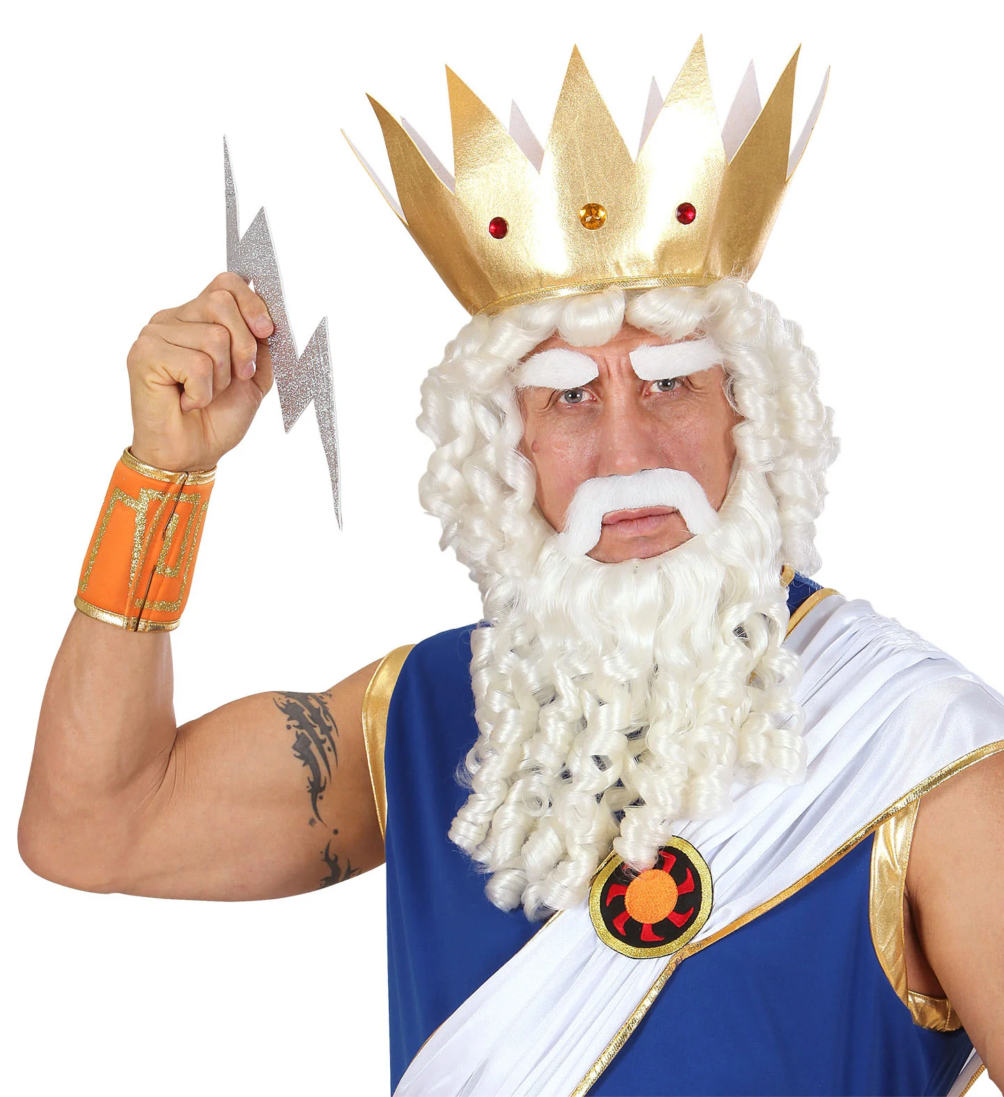 Zeus pruik Olympische god compleet - Image 2