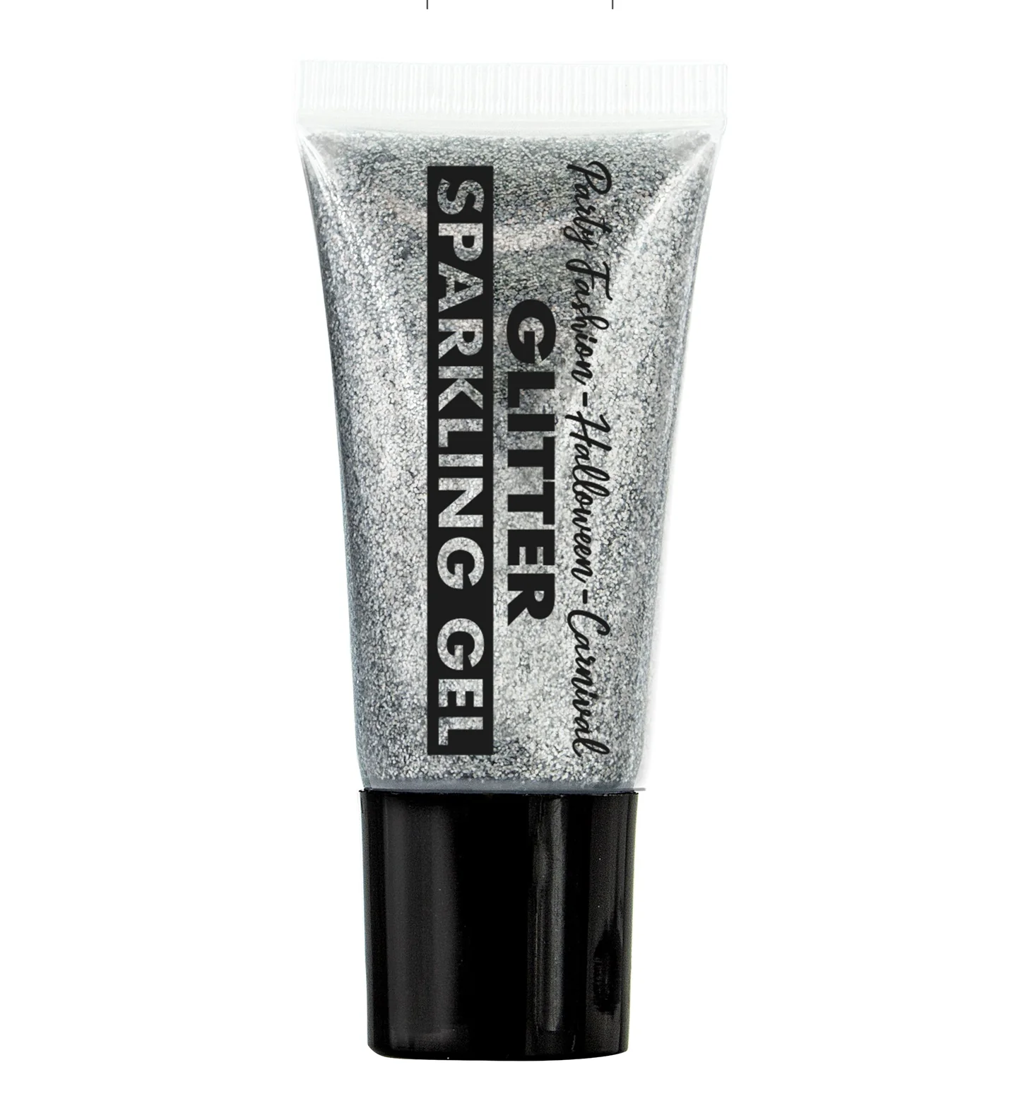 Zilver glitter schmink tube
