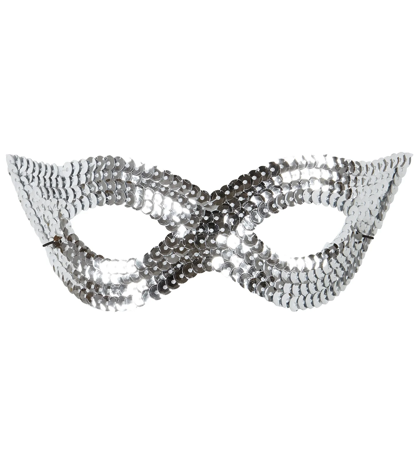 Zilver oogmasker pailletten