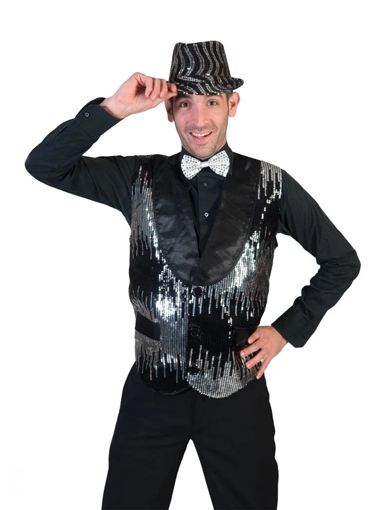 Zilveren Jazz vestjes voor party's