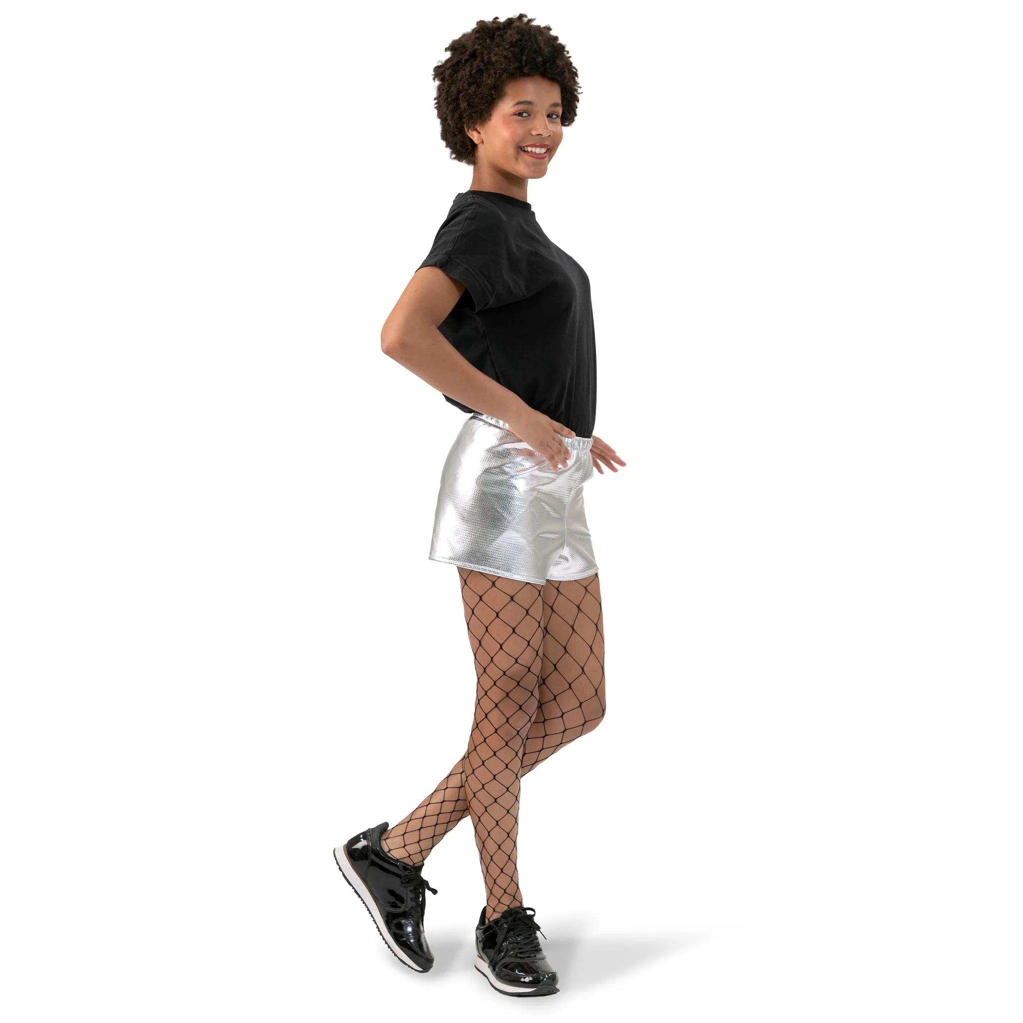 Zilveren korte broek hotpants dames - Image 3